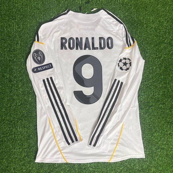 Cristiano Ronaldo CR7 Real Madrid 2009 2010 Debut First Year Number 9 Jersey Soccer Shirt
